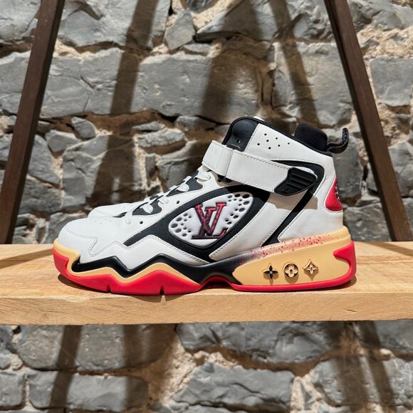 Louis Vuitton FW22 White Red Trainer 2 Basketball Sneakers - Picture 7 of 13